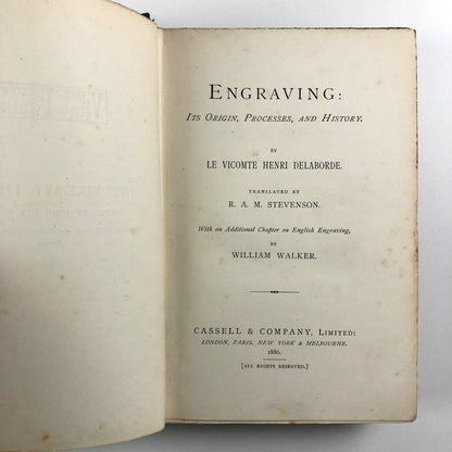 Engraving, Its origin, processes and history by Henri Delaborde | Cassell 1886