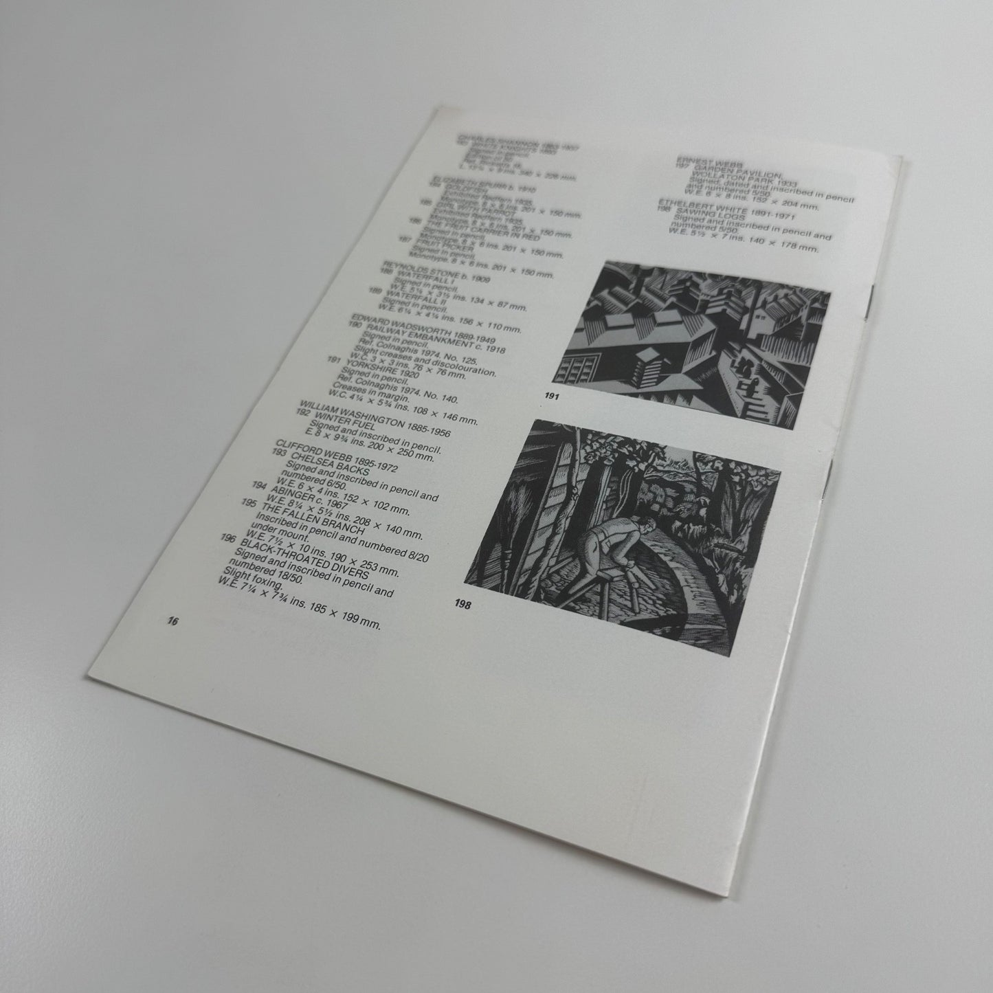 British Wood engravings and other prints 1900-1960 | Blond Fine Art 1980
