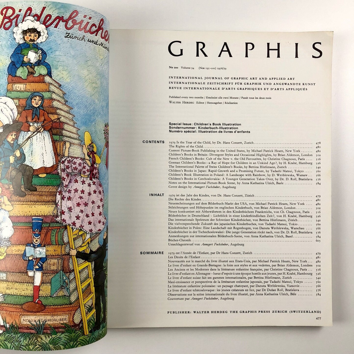 Graphis journal No 200 Vol 34, 1978/79 | Walter Herdeg | The Graphis Press