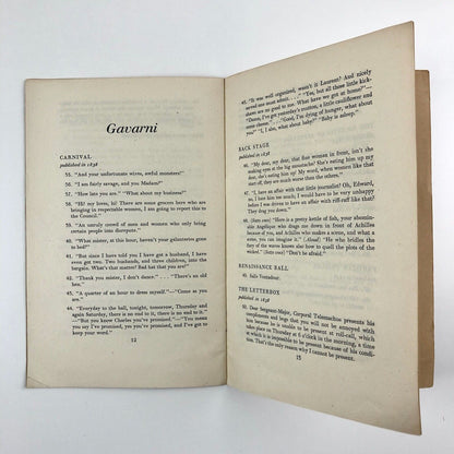 A selection of lithographs by Daumier and Gavarni | Arts Council catalogue booklet, 1946