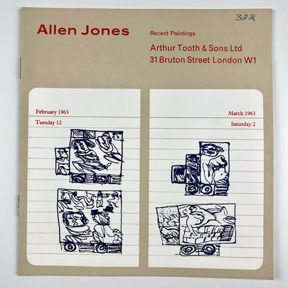 Allen Jones: Recent Paintings | Arthur Tooth & Sons catalogue, Feb-Mar 1963
