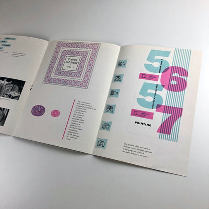 Student Design and Printing in Surrey | Leaflet | Guildford School of Art 1957-8