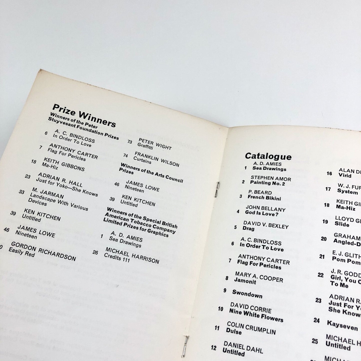 Young Contemporaries at the Tate 1967 | RCA, Royal Academy Schools, Slade School of Art | catalogue booklet