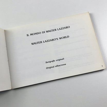 Walter Lazzaro's World – original silkscreens | Il Castello Milan, 1988