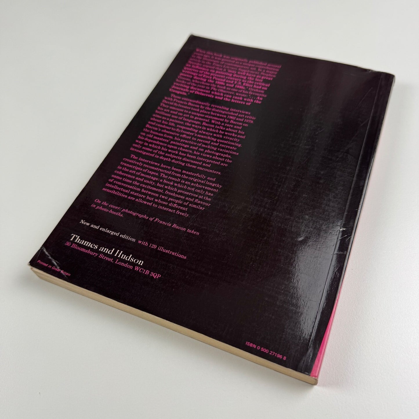 Interviews with Francis Bacon 1962 1979 by David Sylvester Thames & Hudson 1980