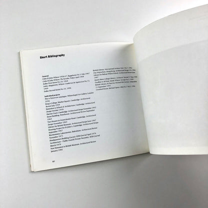 Colin St John Wilson | RIBA exhibition catalogue, 1997 | Edited by Charles Hind