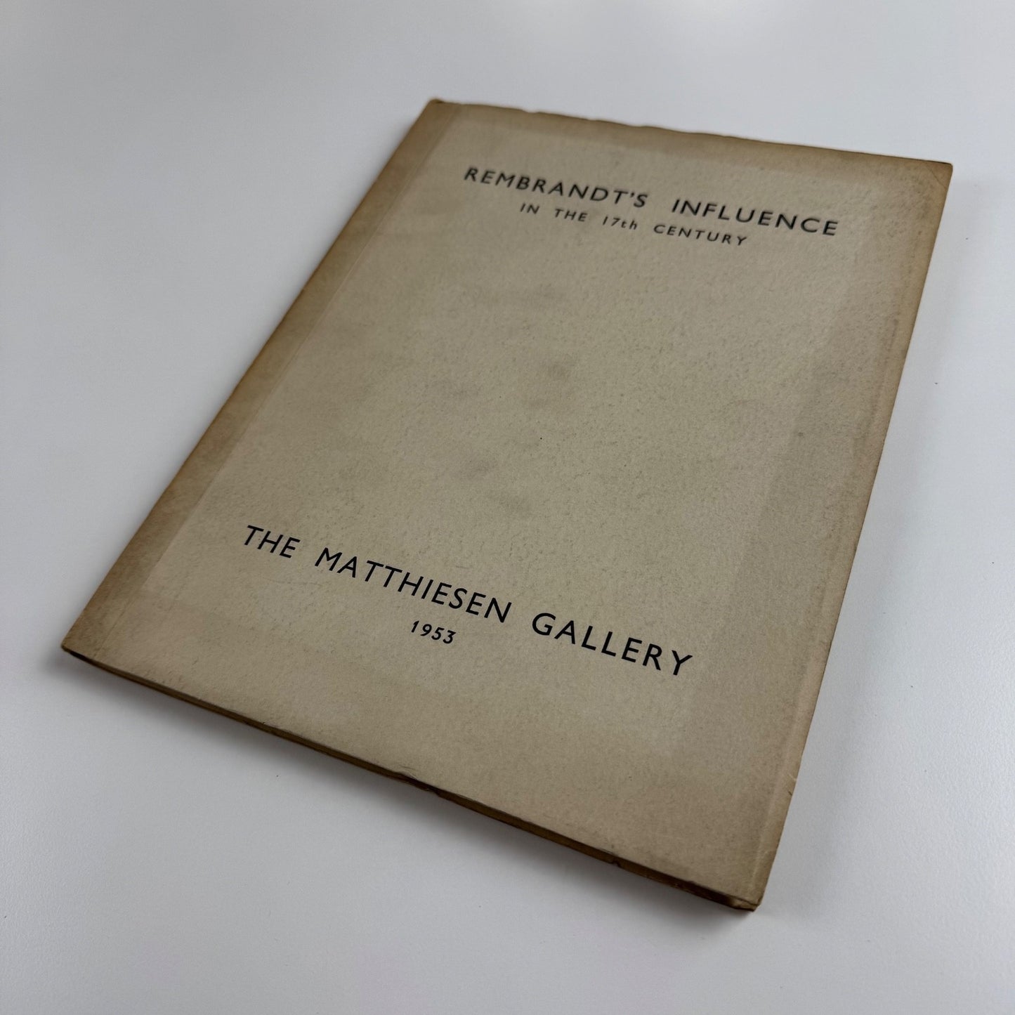 Rembrandt’s influence in the 17th century | Matthiesen Gallery 1953