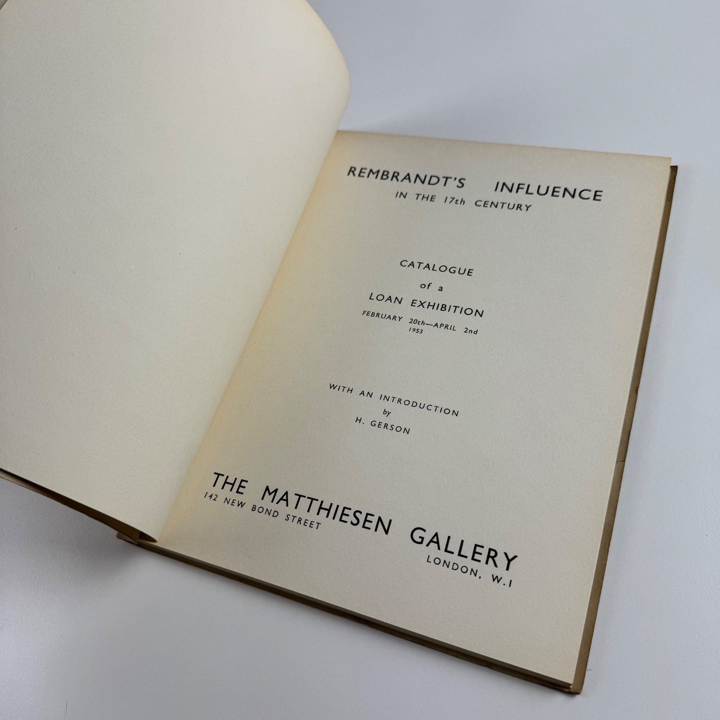 Rembrandt’s influence in the 17th century | Matthiesen Gallery 1953