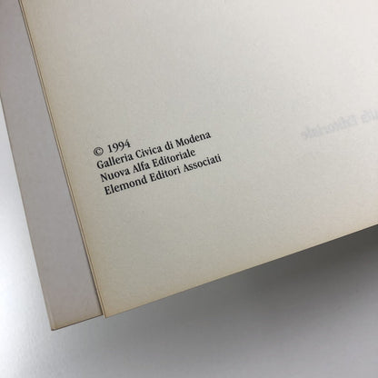 Urs Lüthi | Galleria Civici Palazzina dei Giardini Modena 1994