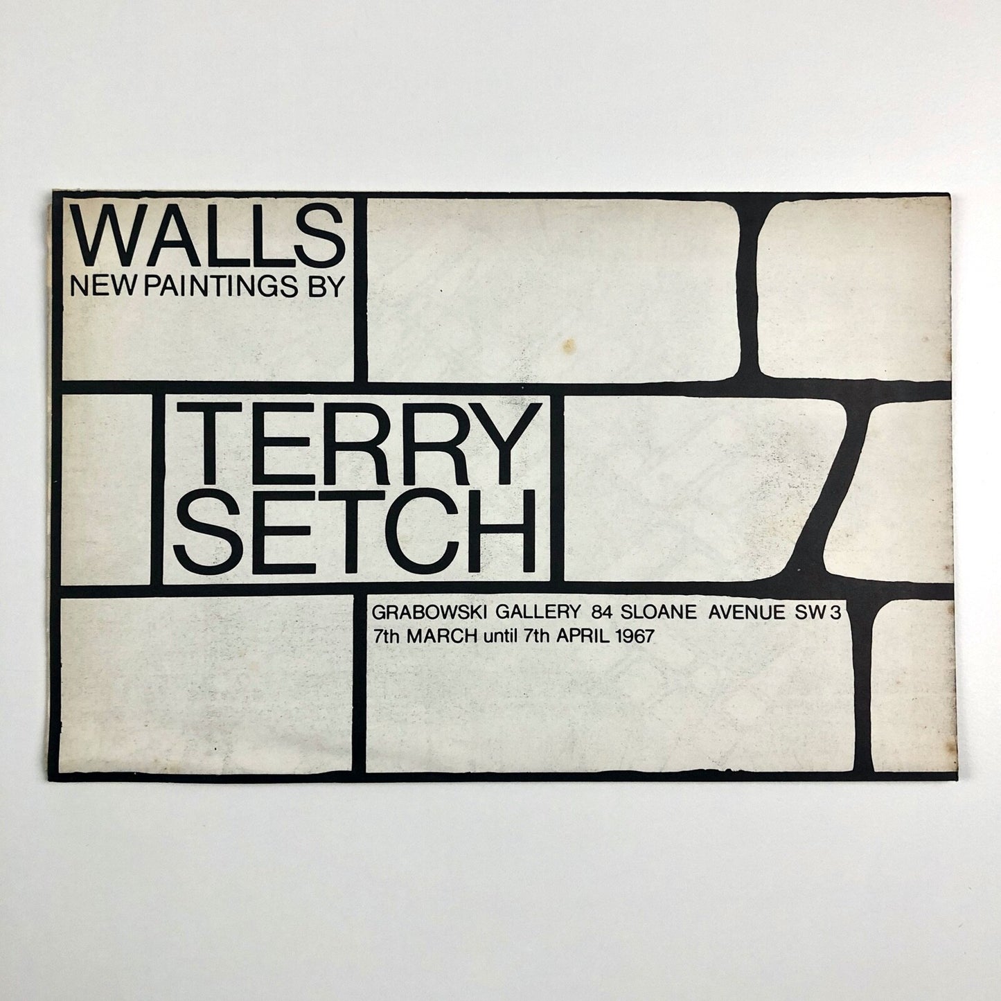 Walls – New Paintings by Terry Setch | Grabowski Gallery catalogue, 1967
