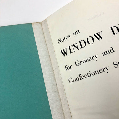 Notes on Window Display for Grocery and Confectionery Students | The Beeches College, Bournville, 1953