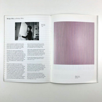 Bridget Riley: Paintings from the 1960s and 70s | Serpentine Gallery exhibition booklet, 1999