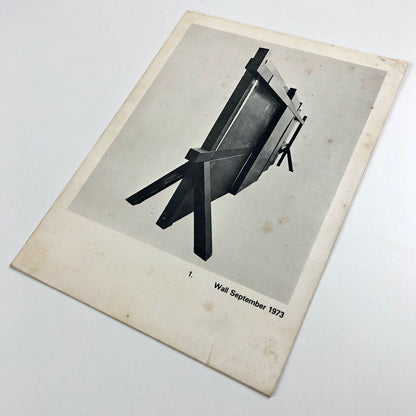 Folding card for Jeffrey Lowe – Recent Sculpture | The Leicester Galleries, London, 1974