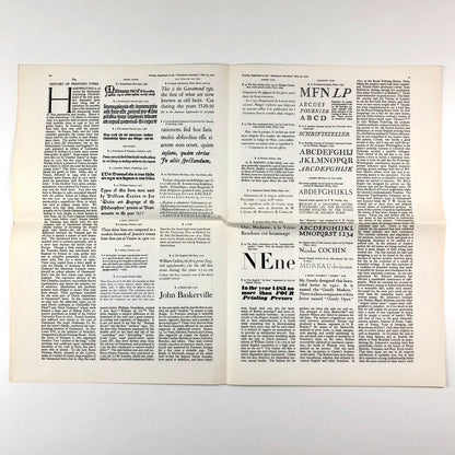 Printing Supplement – reproduction from 1922 Manchester Guardian, 1967 ATypI