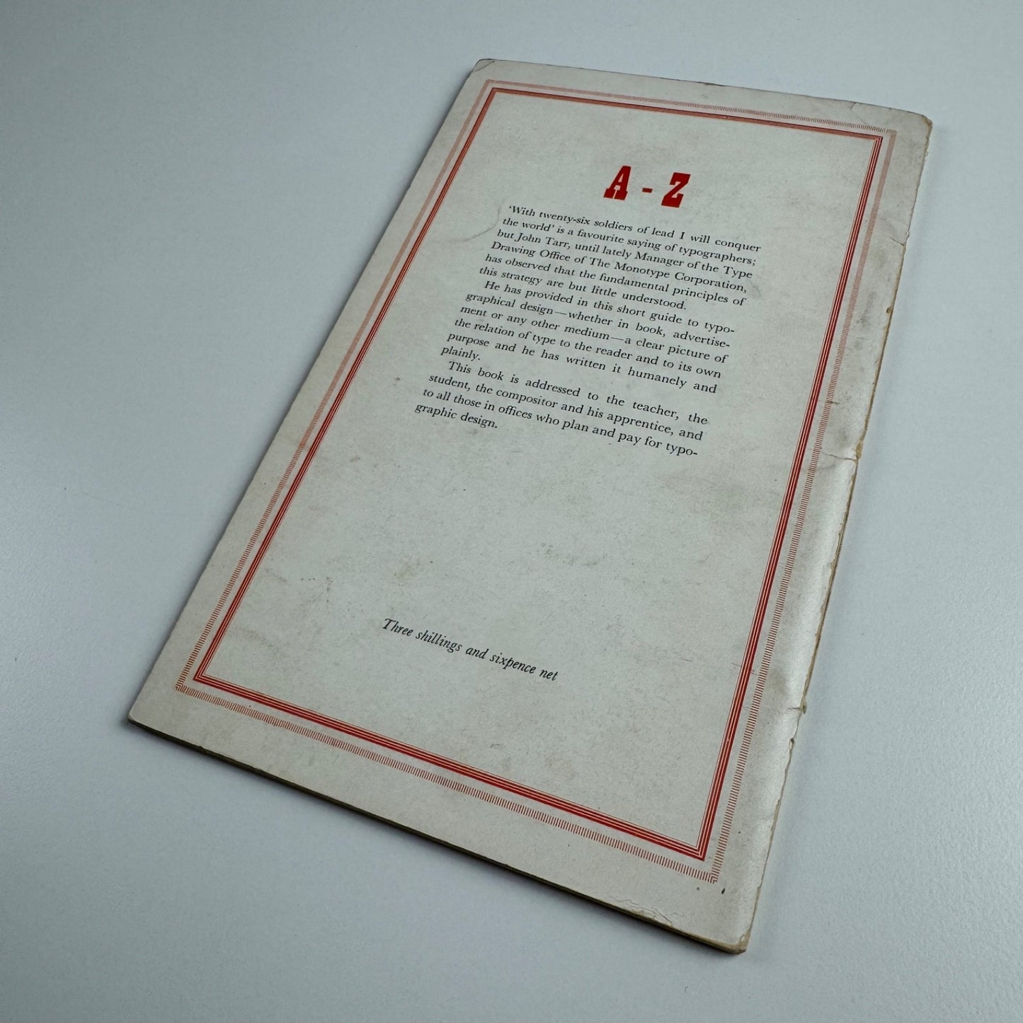 Design in Typography by John C. Tarr | Phoenix House Ltd, London, 1951