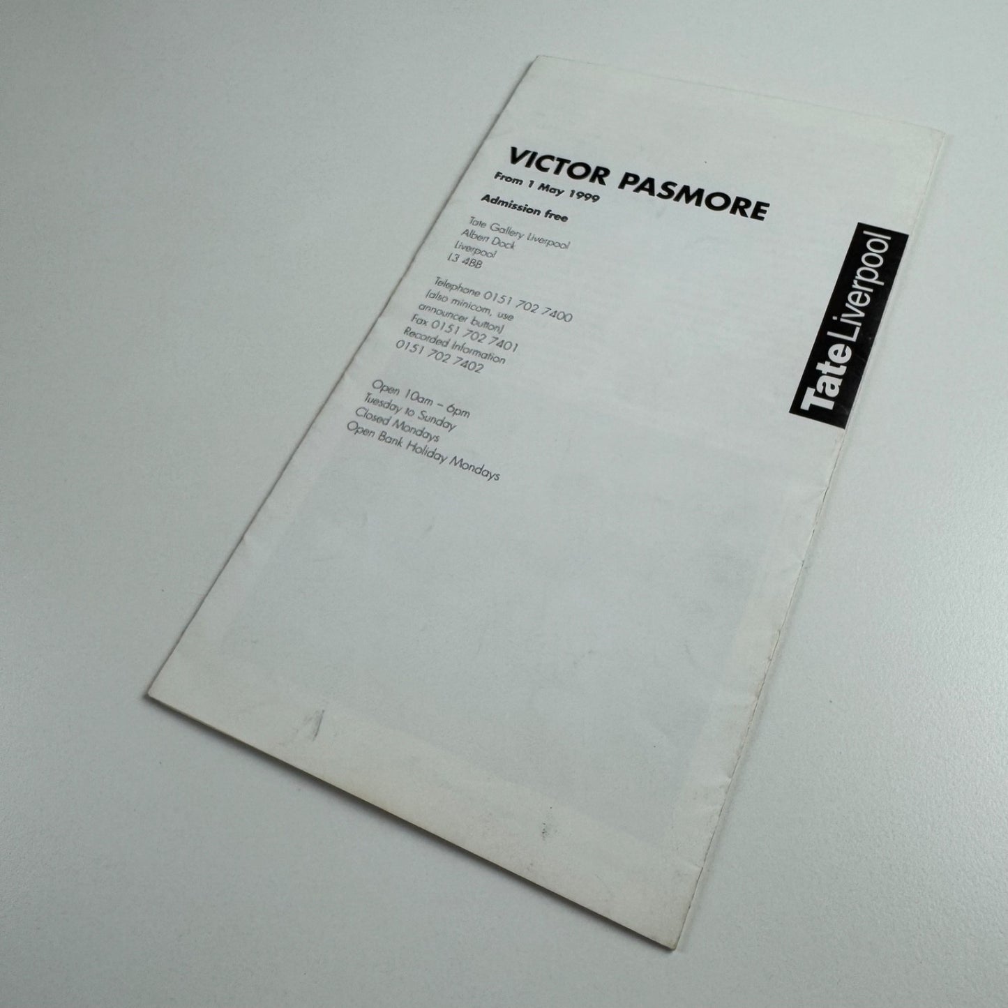 Guide to Victor Pasmore Changing the Process of Painting Tate Liverpool 1999