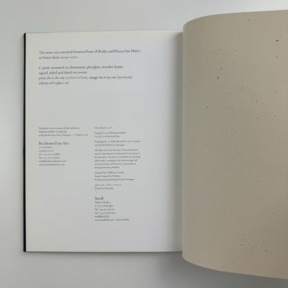 Matthias Schaller. Controfacciata | Ben Brown Fine Arts exhibition catalogue, 2008