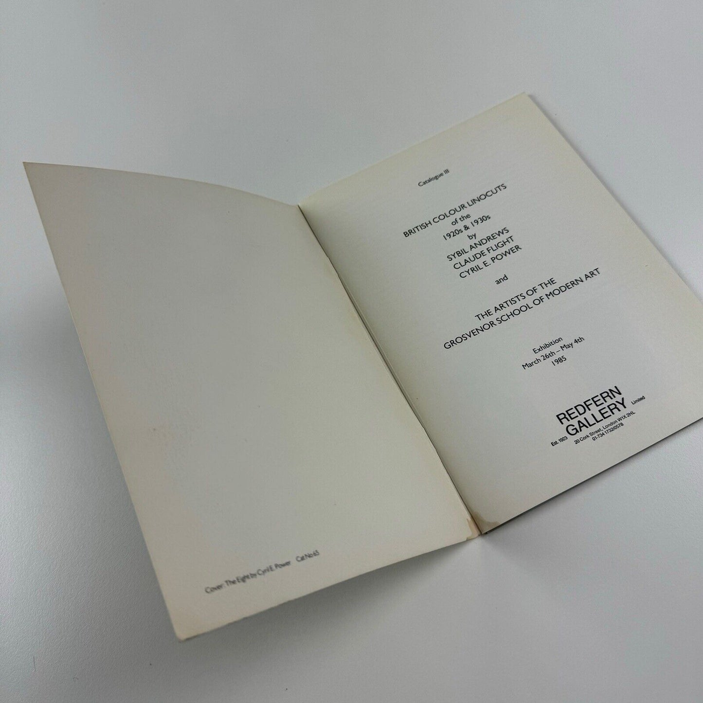 British Colour Linocuts of 1920s & 1930s by Sybil Andrews, Claude Flight, Cyril E. Power and the artists of the Grosvenor School of Modern Art | Redfern Gallery 1985