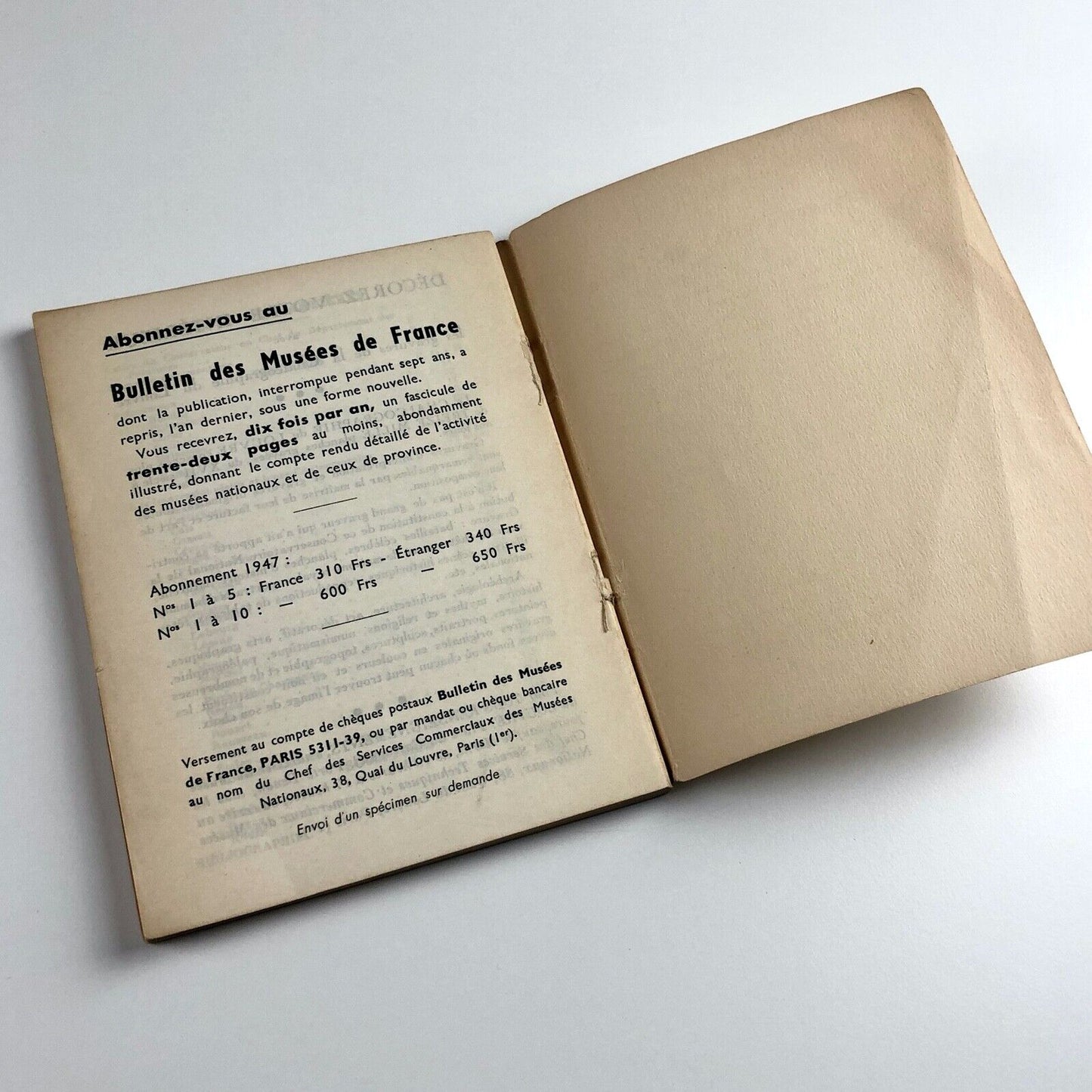 Catalogue des Peintures et Sculptures | Musée National du Louvre Paris, 1947