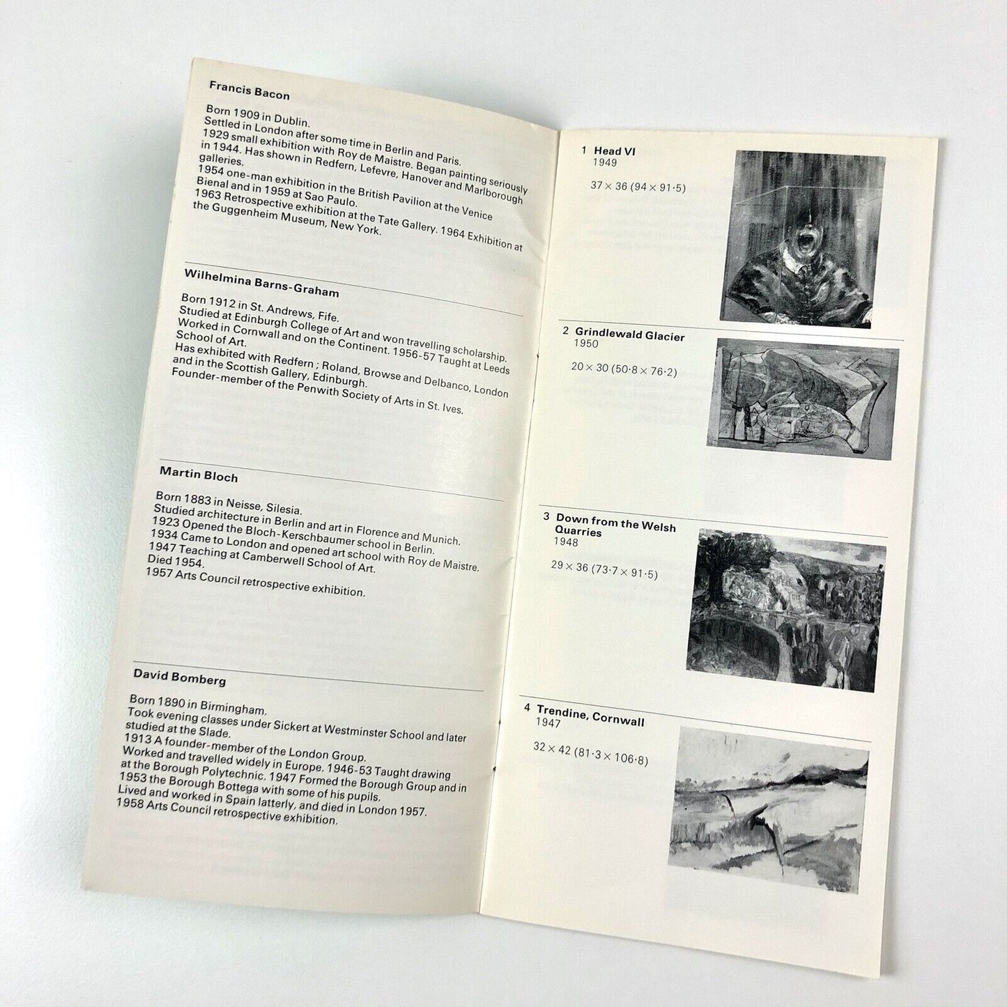 British Painting 40-49 exhibition catalogue | Arts Council, 1966 intro Norbert Lynton | catalogue design Gordon House