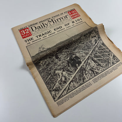 Daily Mirror R101 Memorial Number. Great Airship Disaster 6 October 1930 No. 8387