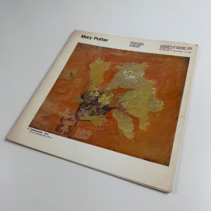 Folding card/catalogue Mary Potter | New Art Centre, 1969