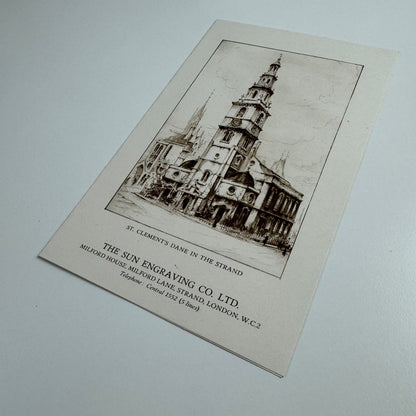 Leaflet for The Sun Engraving Co Ltd undated, c. 1927