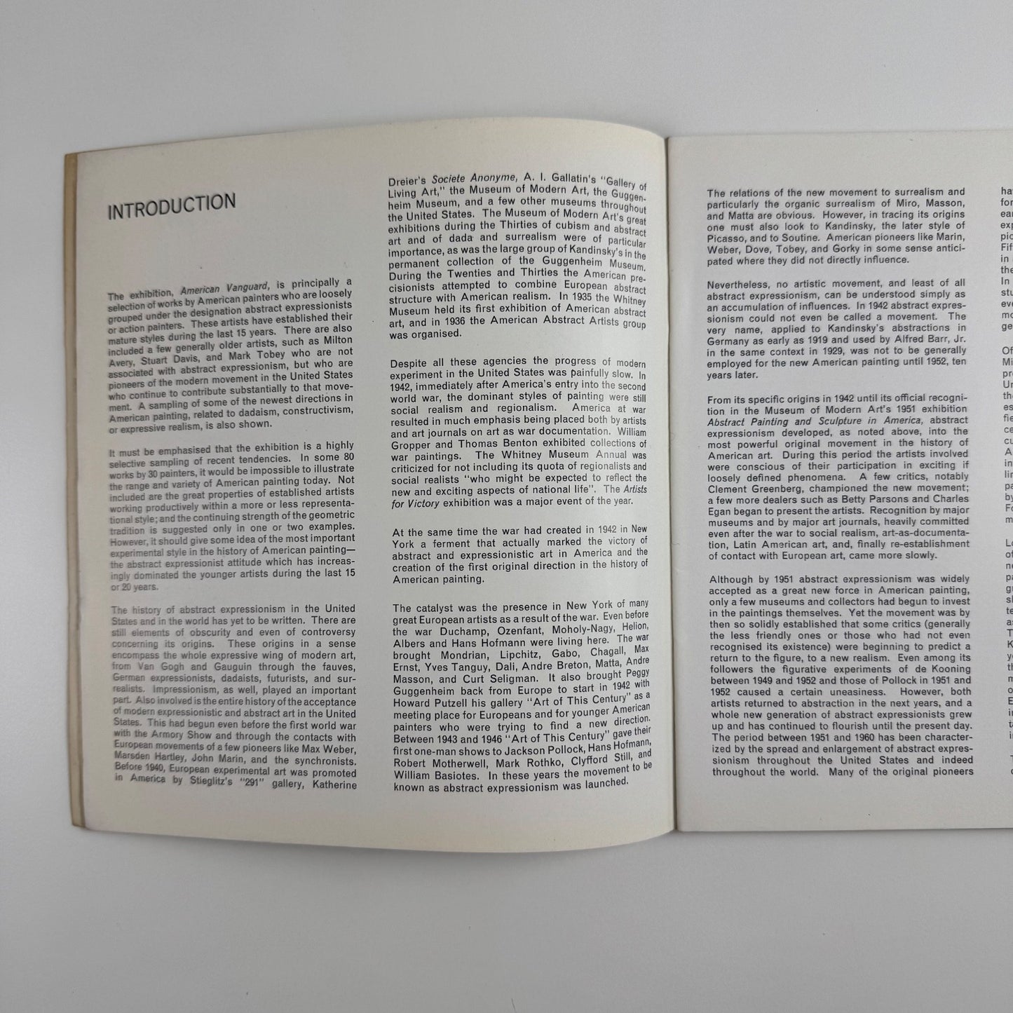 Vanguard American Painting | American Embassy London, USIS Gallery, 1962