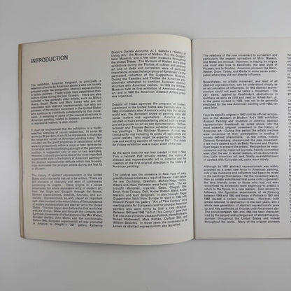 Vanguard American Painting | American Embassy London, USIS Gallery, 1962