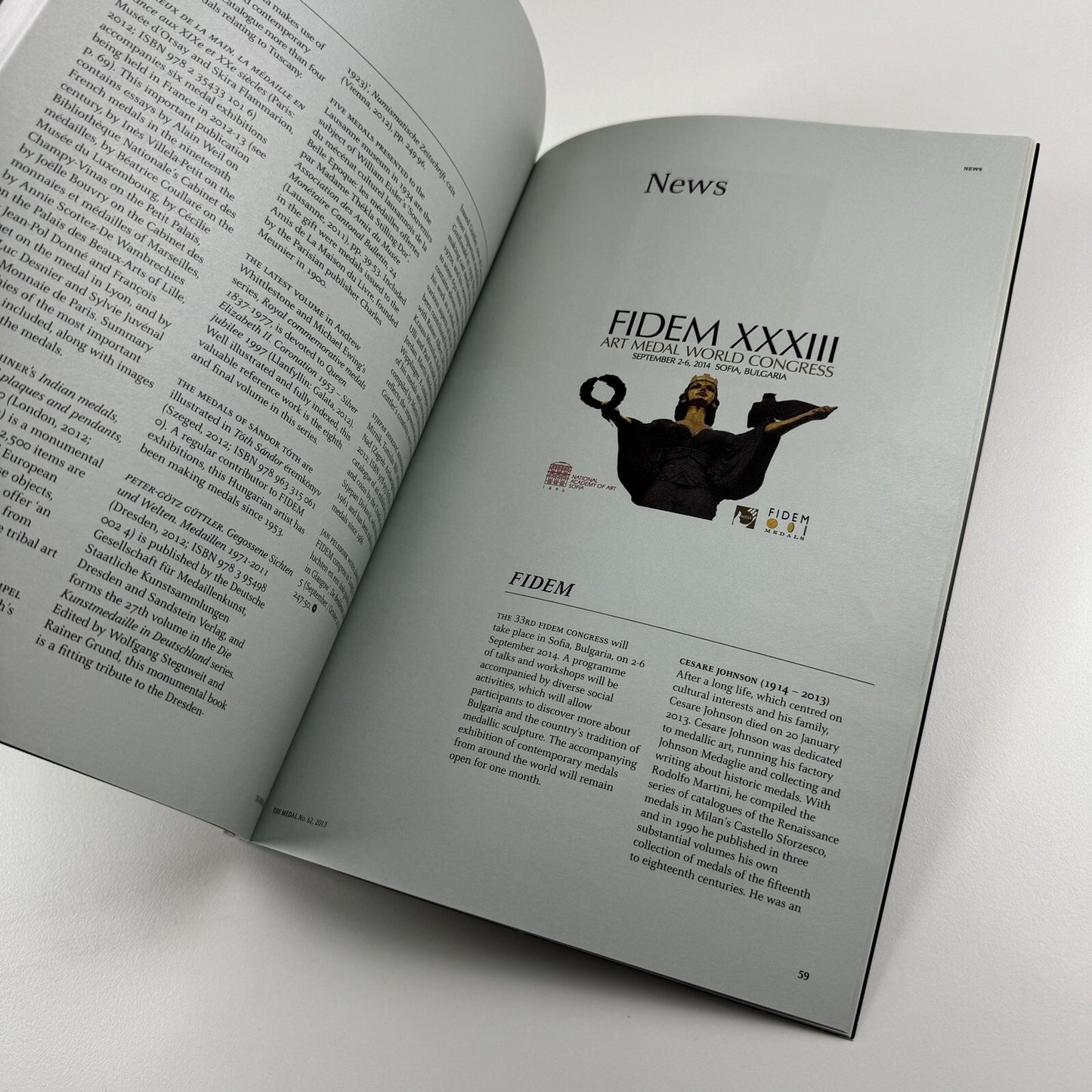 The Medal. British Art Medal Society BAMS journal. Issue No. 62, Spring 2013