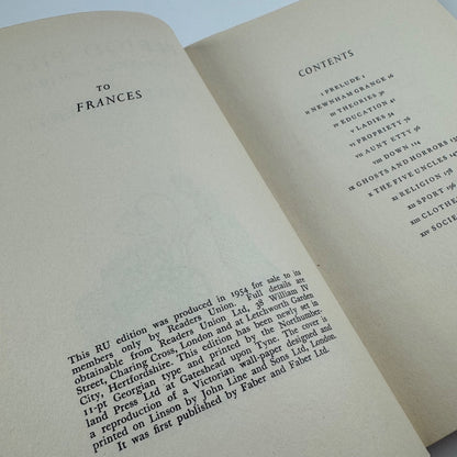 Period Piece. A Cambridge Childhood by Gwen Raverat. Readers Union, 1954