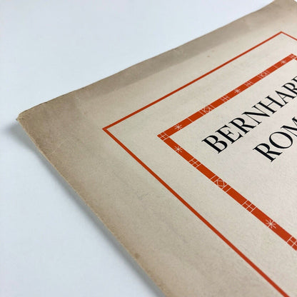 [Lucian] Bernhard Roman Bold type specimen booklet | Frederic Wesselhoeft, undated