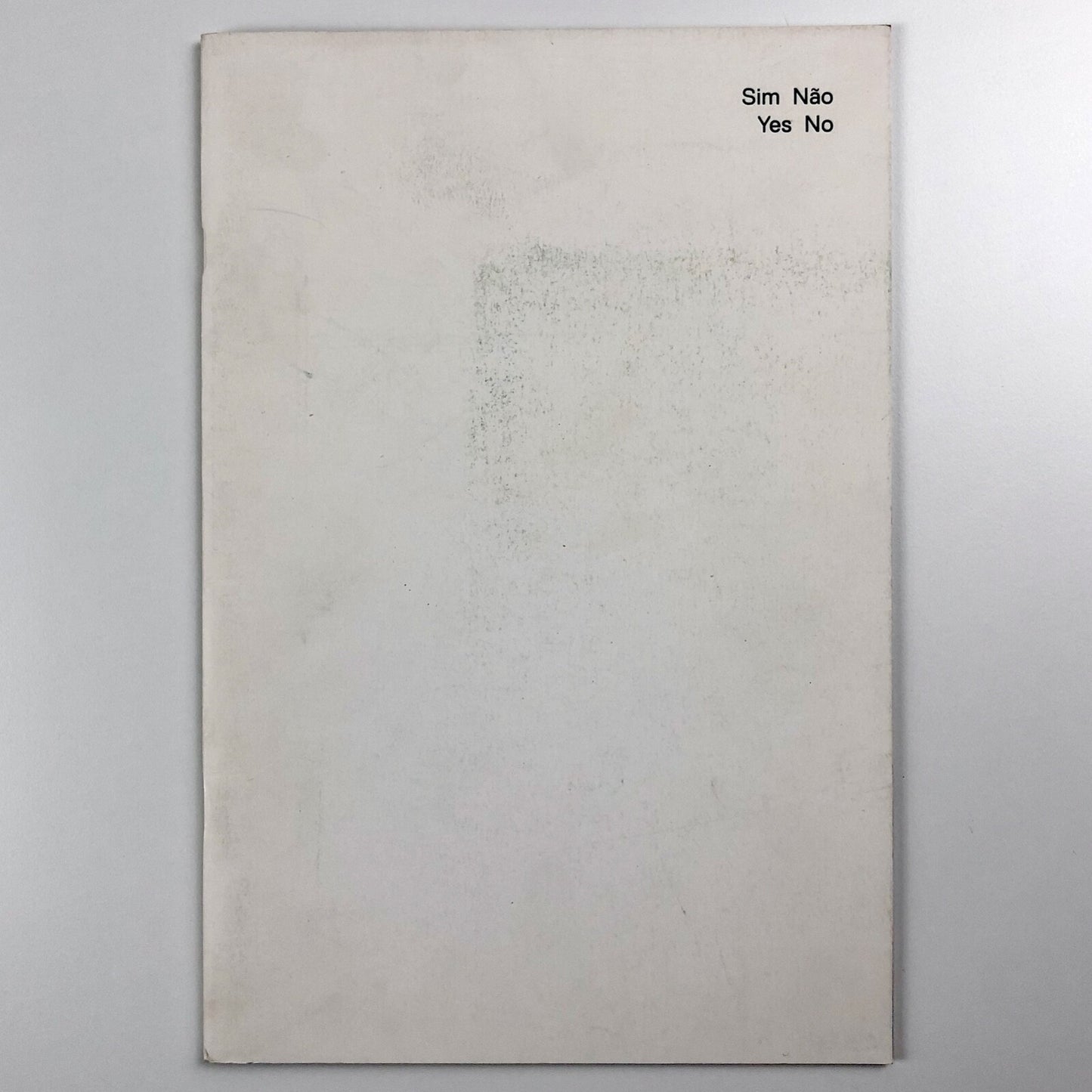 Sim Não – Yes No | Auditório da Fundação de Serralves, 2007 Manuel Castro Caldas
