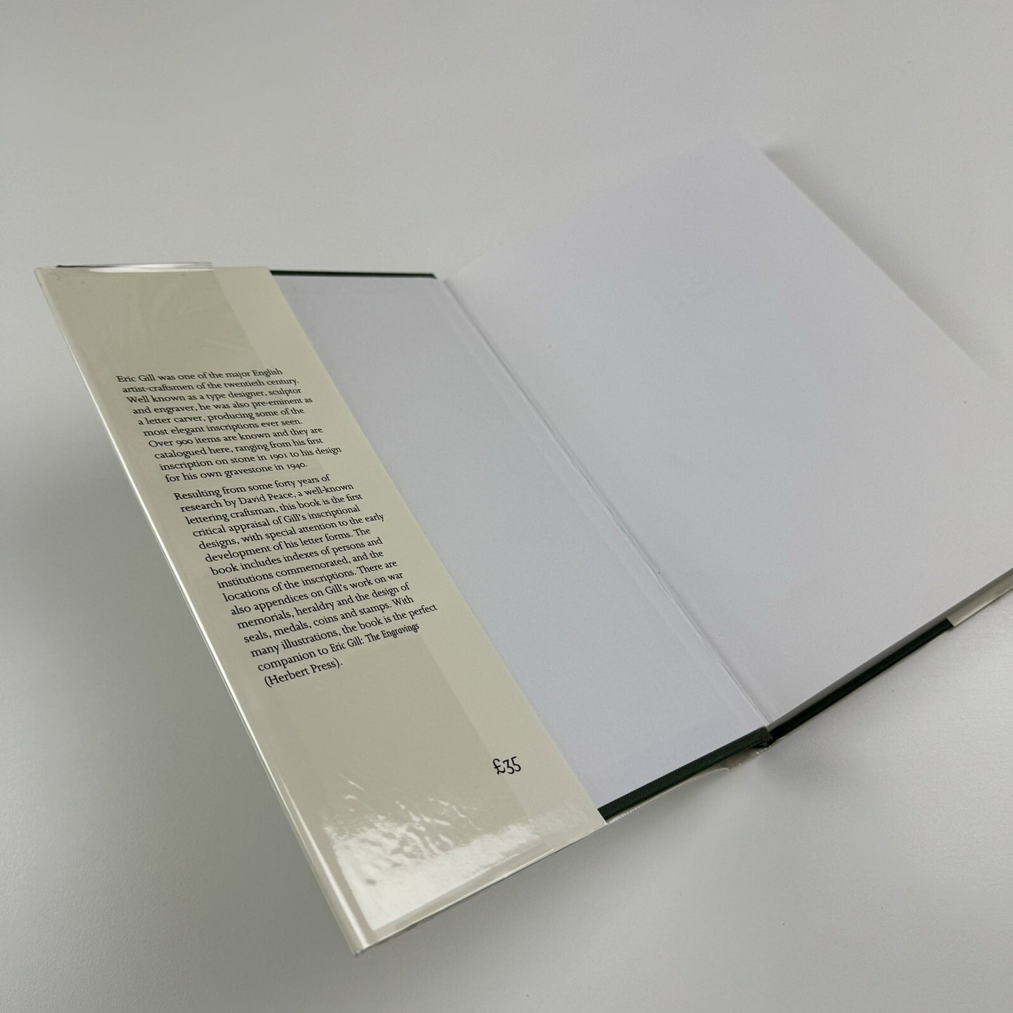 Eric Gill – The Inscriptions by David Peace | Herbert Press 1994