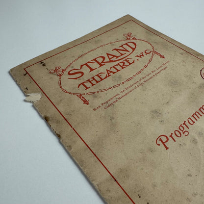 Programme Strand Theatre ‘Henry of Navarre’ by William Devereaux, 1915