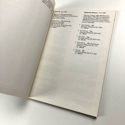 Moderne Zeichnungen und Aquarelle | Kunstmuseum Basel 1968/9