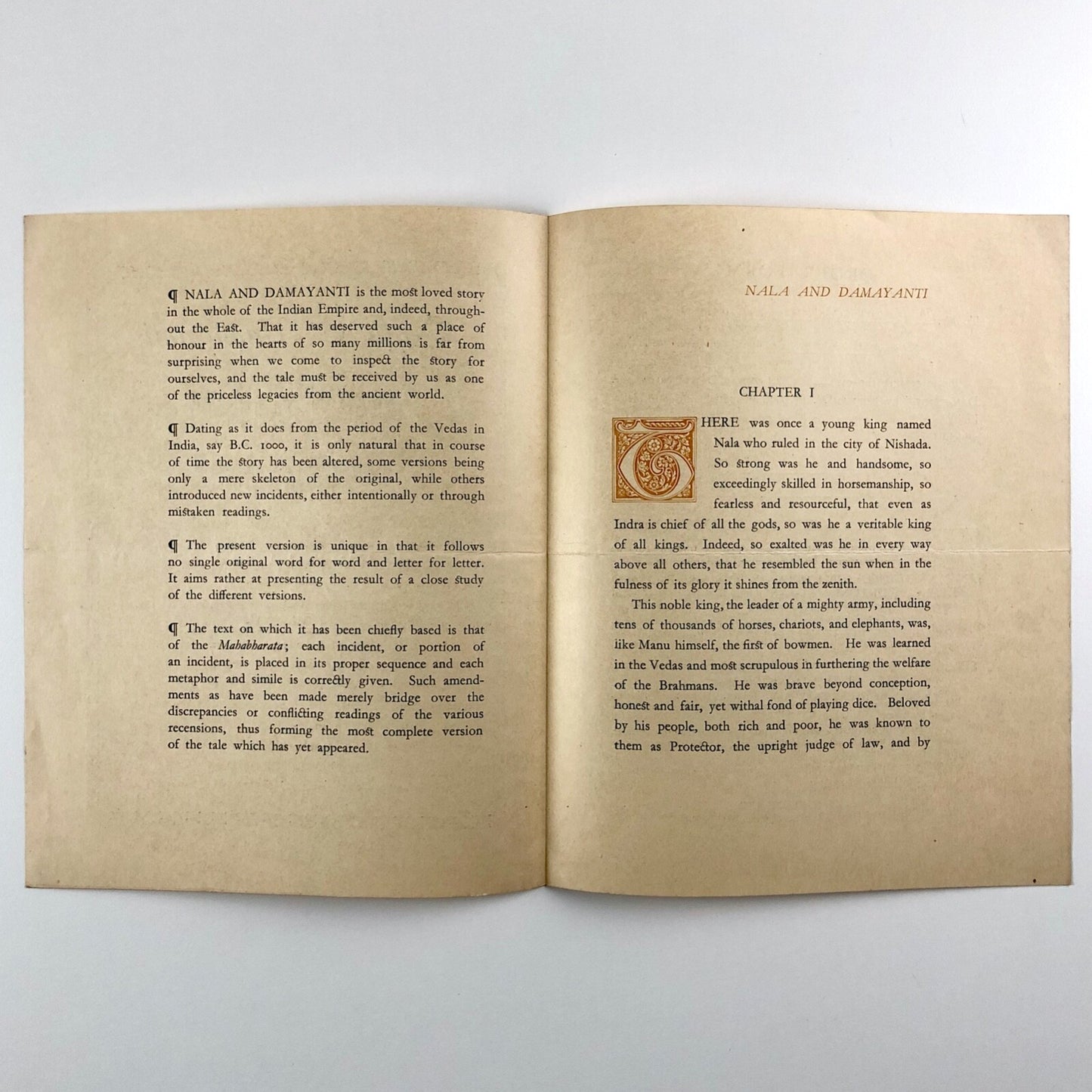 Prospectus for Nala & Damayanti by Norman M. Penzer | A.M. Philpot Ltd | Undated, presumed to be c.1926
