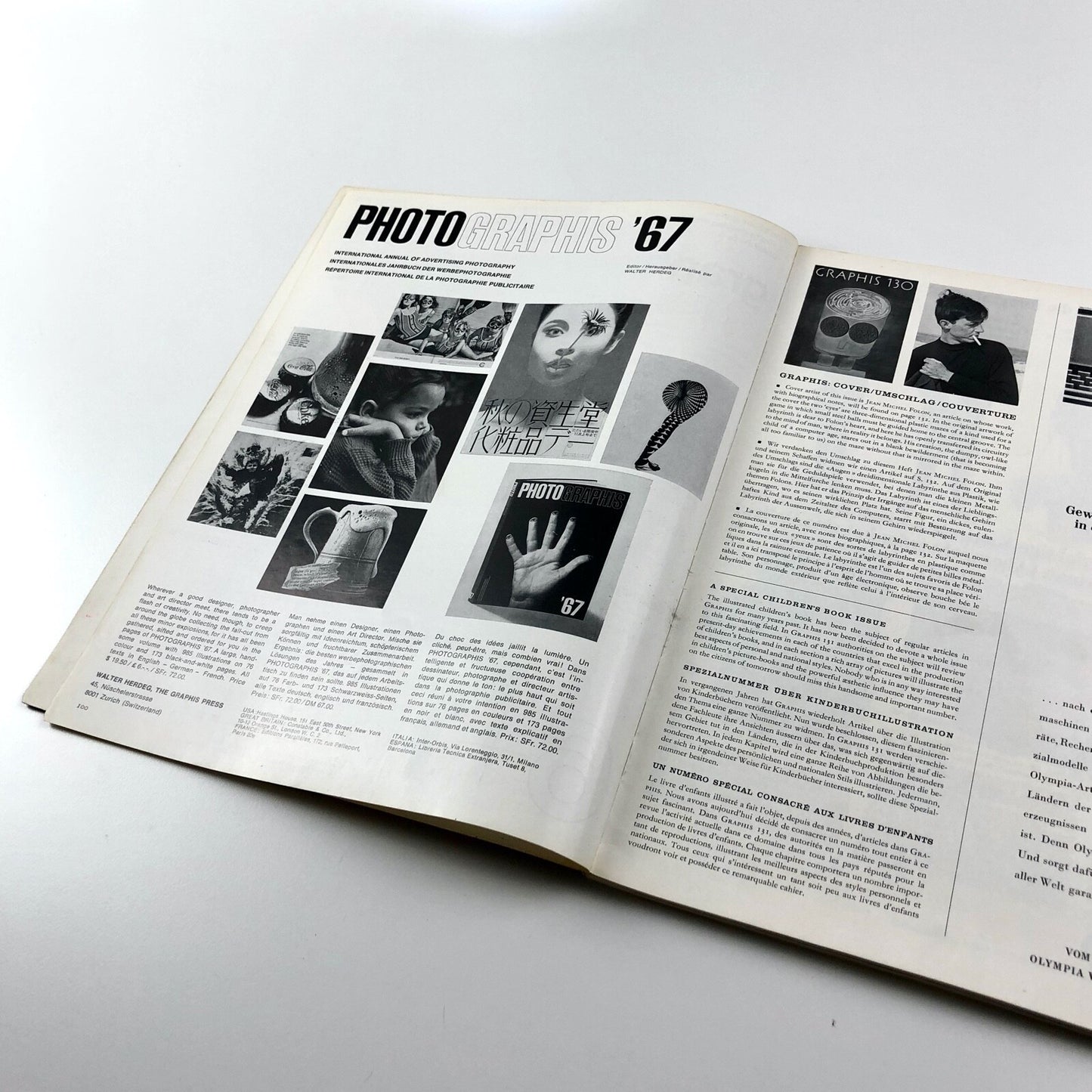 Graphis journal No 130 | Vol 23, 1967 | Walter Herdeg, The Graphis Press