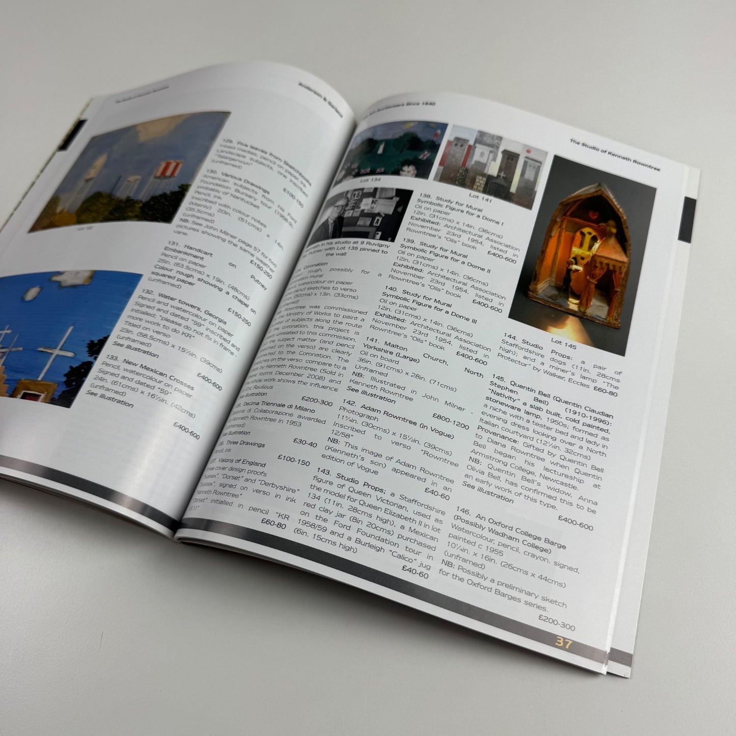 The studio of Kenneth Rowntree | auction catalogue Anderson & Garland 8 September 2009