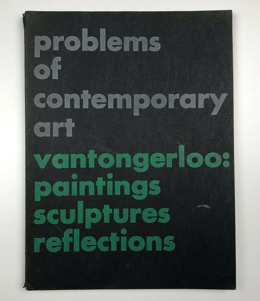Problems of Contemporary Art, number 5. Georges Vantongerloo: paintings sculptures reflections | cover and typography Paul Rand, preface by Max Bill | Witterborn Schultz, 1948