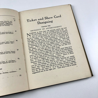 Ticket and Showcard Designing by F. Arthur Pearson | Sir Isaac Pitman & Sons 1932