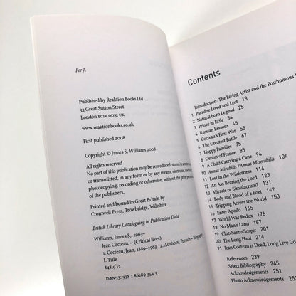 Jean Cocteau by James S. Williams | Critical Lives series / Reaction Books, 2008