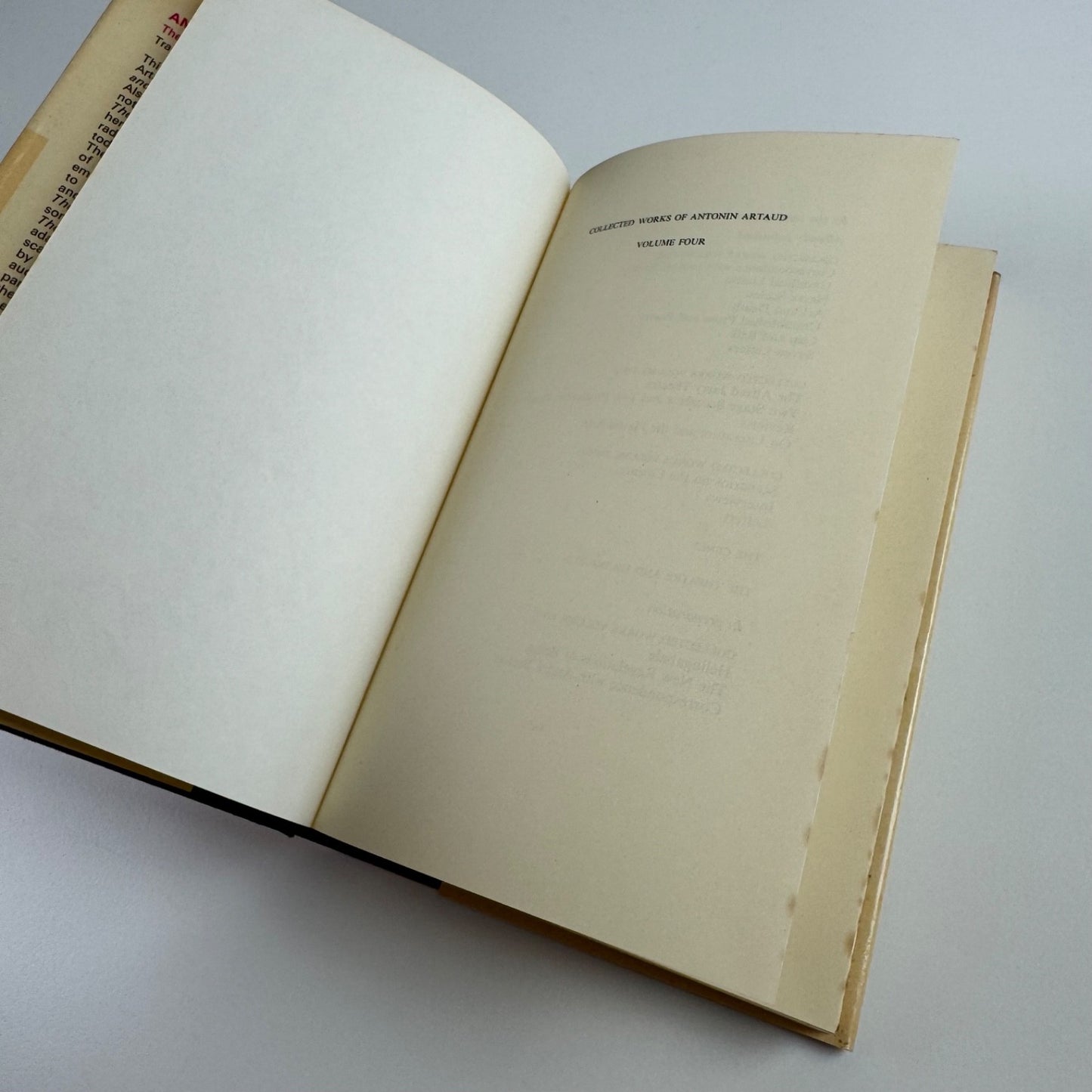 French Surrealism by Antonin Artaud Collected works vol 4 | Calder & Boyars, 1974