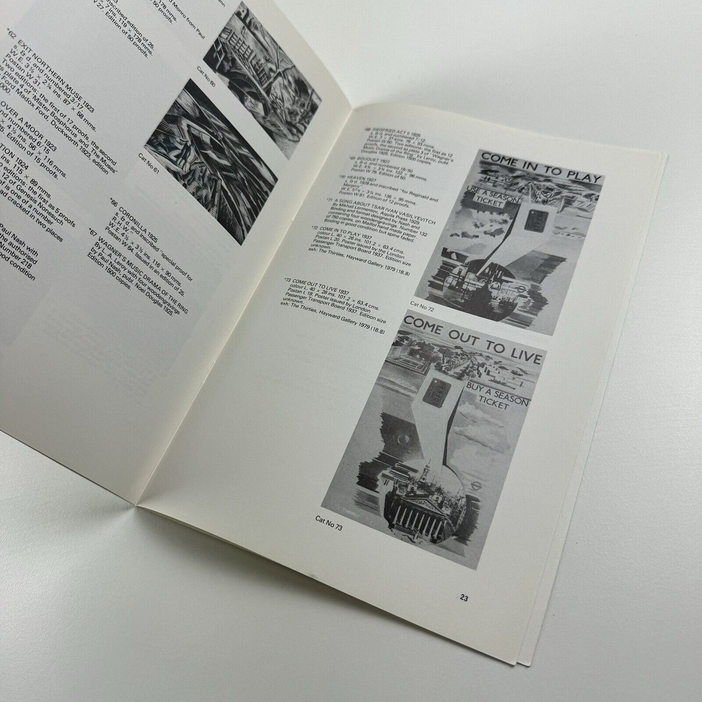 Paul Nash. Paintings, watercolours and graphic work | York City Art Gallery and Blond Fine Art, 1980