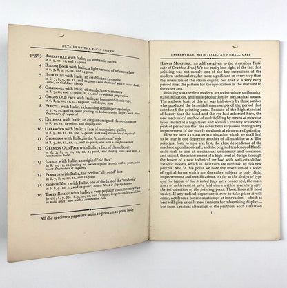 Fourteen type designs from the Linotype repertory of Book Faces | Linotype & Machinery Ltd