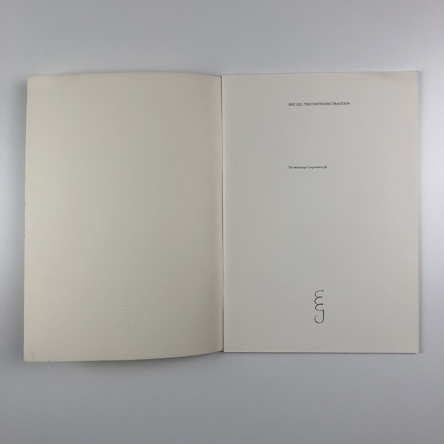 The Monotype Recorder: Eric Gill | The Continuing Tradition | Autumn 1990, No 8