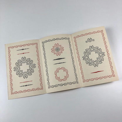 Turn over a new leaf…type specimen leaflet for Will Carter’s new “leaf” design for Monotype. Printed by The Stellar Press, undated