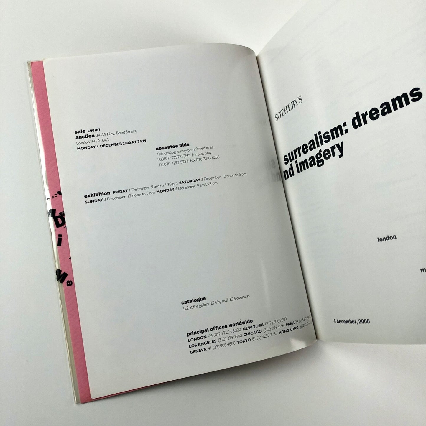 Surrealism: Dreams and Imagery | Sotheby's catalogue, December 2000
