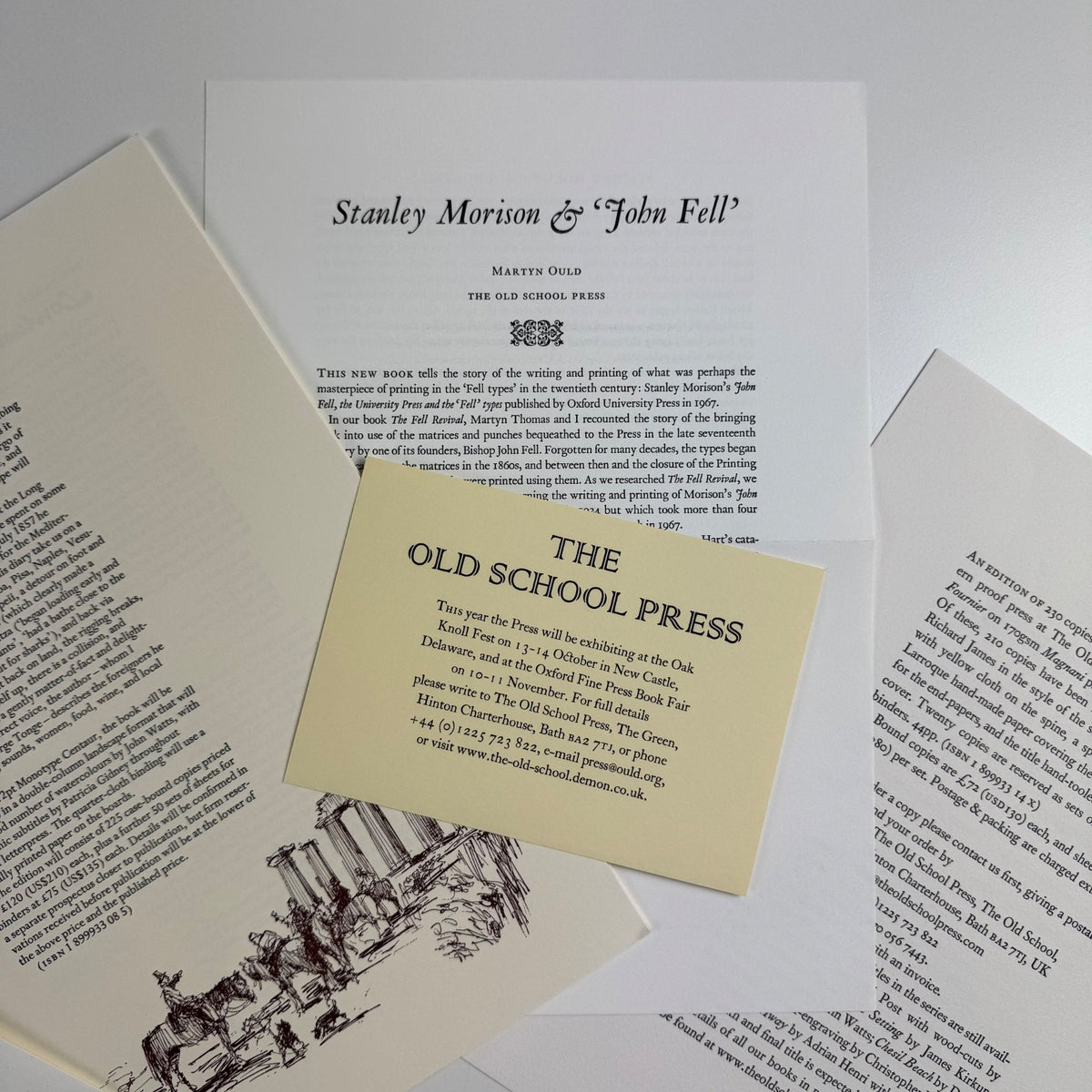 Some plans… no promises. Books on the horizon from The Old School Press 2001