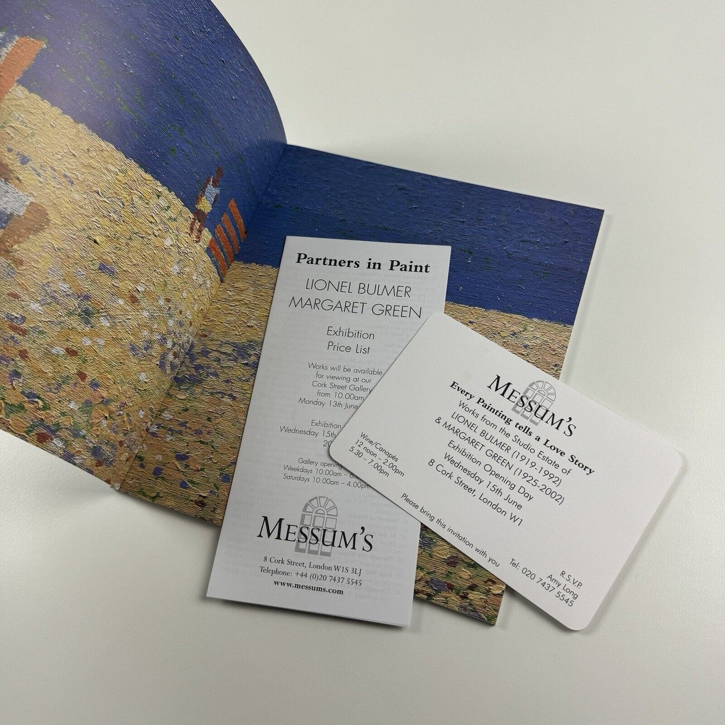 Partners in Paint. Lionel Bulmer & Margaret Green. Selected works from the Studio Estate | Messums, 2005